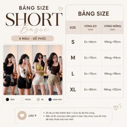Quần Short Jean Nữ CHEZIHOUSE Vải Jean Mềm Qc Lưng Cao Tôn Dáng #8601-04 4 màu siêu đẹp 3