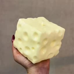 Squishy phô mai khổng lồ chứa vaseline – mềm chậm, béo ngậy và dễ tạo hình, đồ chơi giảm căng thẳng 7