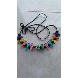 Cuộn Dây Phơi Đồ Du Lịch Co Giãn 1.8–3.5m, 12 Kẹp Chống Gió, Móc Carabiner Treo Quần Áo Tiện Lợi <trthieu> 6