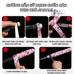 Quấn Cán Vợt Cầu Lông, Cuốn Cán Cần Câu Tay, Vợt Pickleball Chống Thấm Hút Mồ Hôi Cực Tốt 7