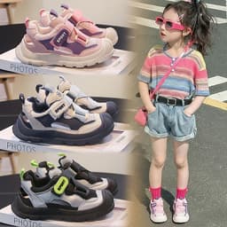 Giày Rọ Lưới Bé Gái Bé Trai Đế Mềm Chống Trơn Trượt – Giày Thể thao Dã Ngoại Trẻ Em Đi Học Đi Chơi. C28 1