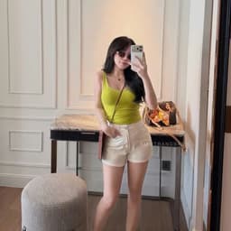 Quần Short Jean Nữ CHEZIHOUSE Vải Jean Mềm Qc Lưng Cao Tôn Dáng #8601-04 4 màu siêu đẹp 9