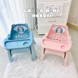 Ghế ăn dặm cho bé kiêm ghế gội đầu, ghế ngồi học bài tập tô tập viết tiện ích 3 trong 1 ( có hộp ) SHOP SAMMY 4