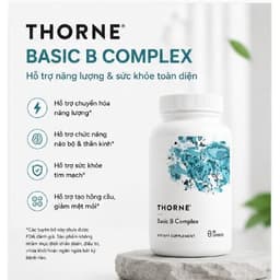 Viên Uống Vitamin B-Complex Thorne Sản Sinh Năng Lượng, Hỗ Trợ Não Bộ Và Hình Thành Hồng Cầu Thorne 5