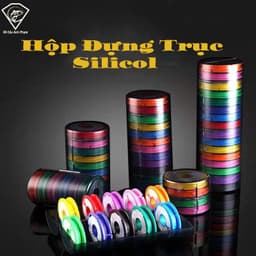 Hộp đựng trục silicol Câu Đài Hộp Kèm Quấn Trục Silicone Cao Cấp Chuyên Dùng Quấn Trục Câu Đơn Câu Đài HPK-1 2