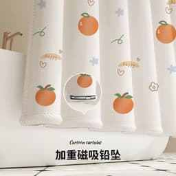 Nhà Vệ Sinh Chống Thấm Nước Vách Ngăn Cửa Phòng Tắm Không Đục Lỗ Rèm Chặn Hoạt Hình Mèo Con Màn Tắm 6