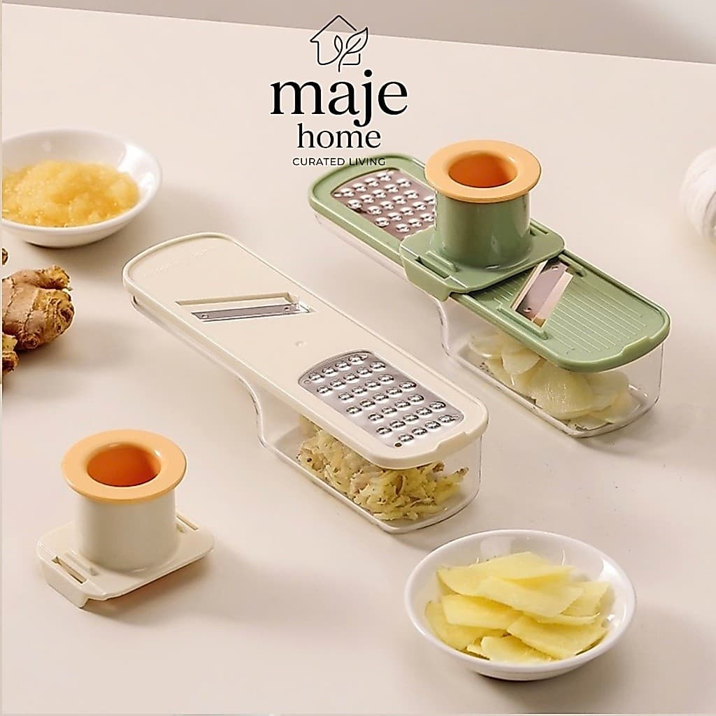 Dụng cụ bào cắt rau củ đa năng 3in1. Dụng cụ bào sợi, thái Lát, nạo củ quả nhỏ gọn tiện lợi - Majehome