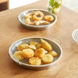 Bộ Khay Kèm Vỉ Lưới Lọc Dầu Chất Liệu Inox 304 Cao Cấp 20cmVỉ Khay Ráo Dầu Đồ Chiên Nhà Bếp, Giúp Đồ Ăn Không Còn Dầu Mỡ 7