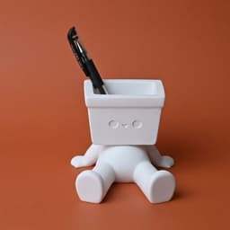 Giá đỡ điện thoại đa năng tích hợp khe cắm bút, hộp lưu trữ nhỏ gọn trang trí bàn làm việc, phụ kiện văn phòng in 3D 7