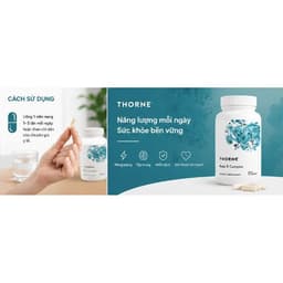 Viên Uống Vitamin B-Complex Thorne Sản Sinh Năng Lượng, Hỗ Trợ Não Bộ Và Hình Thành Hồng Cầu Thorne 6