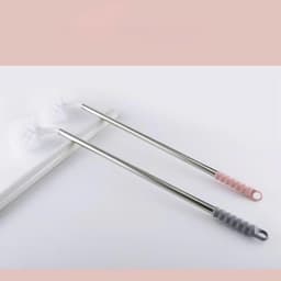 Bàn Chải inox Cán Dài Rửa Vệ Sinh Bình Nước 20L, Bàn Chải Cọ Rửa Xô Chậu Có Tay Cầm Dài inox 9