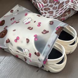 Bộ 10 Túi Đựng Giày Dép Gia Đình, Du Lịch Hình Hello Kitty, Chống Bụi, Gọn Gàng, Tiện Lợi Khi Sử Dụng 4