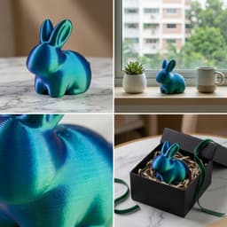 In 3D Bunny Để Bàn Trang Trí Sáng Tạo Máy Tính Đồng Hành Tinh Tế Để Bàn Trang Trí Lưu Niệm 3