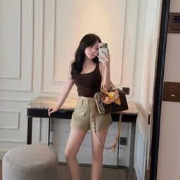 Quần Short Jean Nữ CHEZIHOUSE Vải Jean Mềm Qc Lưng Cao Tôn Dáng #8601-04 4 màu siêu đẹp 5