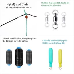 Trục Câu Đài Buộc Sẵn Nylon Cao Cấp Trục Săn Hàng Chuyên Câu Cá Lớn Bọc Silicon Siêu Bền DC24 5