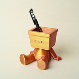 Giá đỡ điện thoại đa năng tích hợp khe cắm bút, hộp lưu trữ nhỏ gọn trang trí bàn làm việc, phụ kiện văn phòng in 3D 2