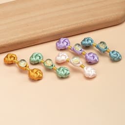Nút HOA MẠN ĐÀ LA phụ kiện cài áo phong cách cổ trang 5