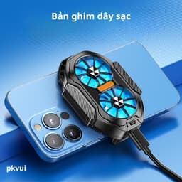 Quạt tản nhiệt khí 2 cánh Gouile FS01 có pin dung lượng 600mah kẹp lên điện thoại siêu mát 8