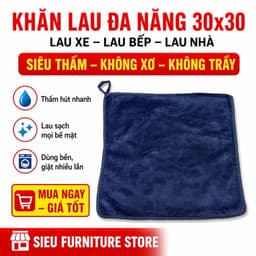 KHĂN LAU ĐA NĂNG 30X30 MICROFIBER SIÊU THẤM – LAU PHÁT KHÔ NGAY – COMBO 10 20 GIÁ HỦY DIỆT 2