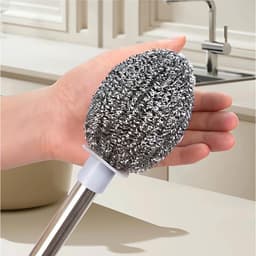 Chổi Cọ Xoong Cọ Nồi Chảo Inox 304 Đánh Bay Vết Bẩn,  Tiện Dụng, Dễ Cầm, Dùng Lâu Không Sợ Hư Hỏng 4