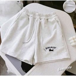 Quần short 2 da ép Hàn L1 chất dày, form đứng, trẻ trung, năng động,cạp chun dây rút-long99 2