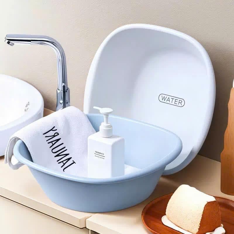 Bộ 3 Chậu Nhựa Đa Năng Hình Vuông 2 Lớp, Chậu Rửa Rau Củ Quả, Nhựa PP Cao Cấp An Toàn