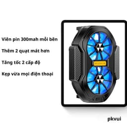 Quạt tản nhiệt khí 2 cánh Gouile FS01 có pin dung lượng 600mah kẹp lên điện thoại siêu mát 7