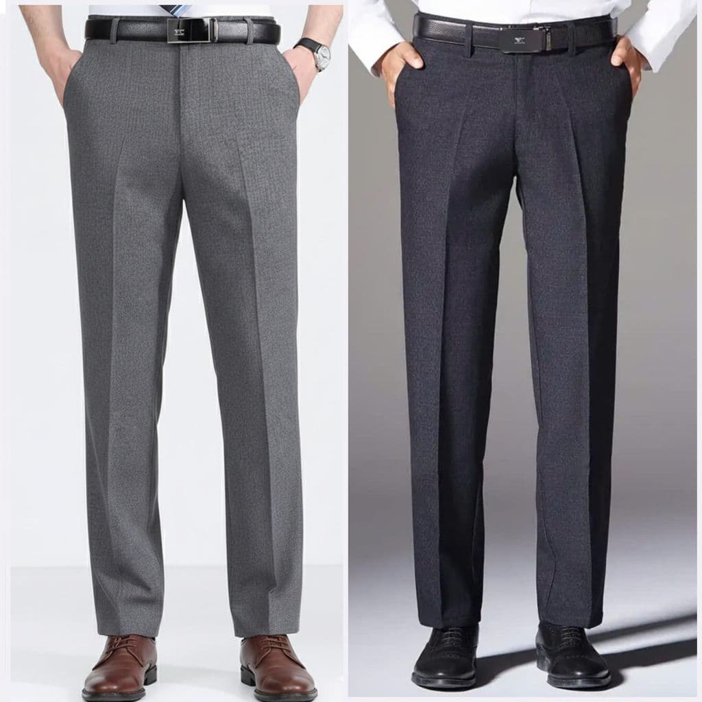 COM BO 2 QUẦN Menswear Quần dài nam trung niên mã 99 CB2 Pants chất vải cotton êm ái mềm mại