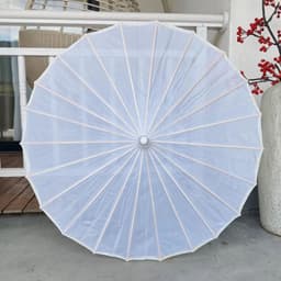 Ô vải trơn màu phong cách cổ trang dù thanh lịch phụ kiện chụp ảnh 9