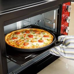 Chảo nướng bánh Pizza bằng thép Carbon chống dính H & X 10 / 11 / 12 / 14 Inch Khay tròn Dụng cụ nhà bếp 4