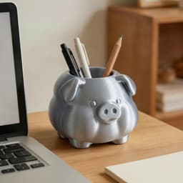 3d In Hình Hình Chú Heo Giá Đỡ Để Bàn mini Hộp Bảo Quản Để Bàn Lưu Trữ Trang Trí Văn Phòng Tượng Heo Dễ Thương 5