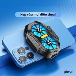 Quạt tản nhiệt khí 2 cánh Gouile FS01 có pin dung lượng 600mah kẹp lên điện thoại siêu mát 4