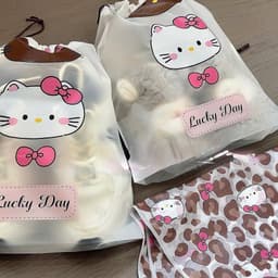 Bộ 10 Túi Đựng Giày Dép Gia Đình, Du Lịch Hình Hello Kitty, Chống Bụi, Gọn Gàng, Tiện Lợi Khi Sử Dụng 8