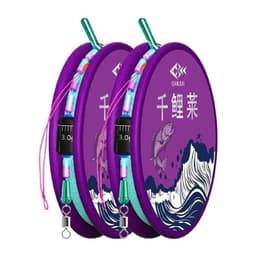 Trục câu cá, trục buộc sẵn trục tím, có đầu dây PE in - ĐỒ câu giá rẻ 88 2