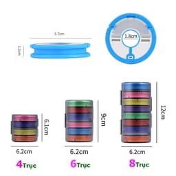 Hộp đựng trục silicol Câu Đài Hộp Kèm Quấn Trục Silicone Cao Cấp Chuyên Dùng Quấn Trục Câu Đơn Câu Đài HPK-1 5