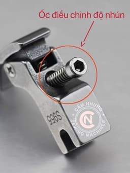 chân vịt nhún kiểu mới điều chỉnh kích thước nhún và nhún được nhiều loại vải máy may công nghiệp 3