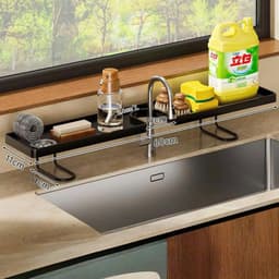 Kệ Đựng Đồ Rửa Chén Bát,Để Đồ Trang Sức,Chất Liệu Thép Carbon Chắc Chắn 6