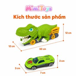 Đồ Chơi Xe Khủng Long T-Rex Nuốt Ô Tô BiboToys – Kèm Xe Con, Đồ Chơi Nhập Vai Cho Bé Từ 3 Tuổi 9