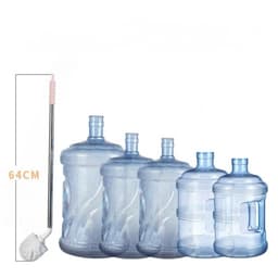 Bàn Chải inox Cán Dài Rửa Vệ Sinh Bình Nước 20L, Bàn Chải Cọ Rửa Xô Chậu Có Tay Cầm Dài inox 6