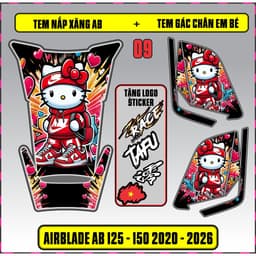 Tem Dán Nắp Xăng Tem Gác chân Em Bé AB 2020 - 2025 ( AB 2026 DÁN KHÔNG VỪA ) Tem AB Mẫu Mới Cực Chất Mẫu Mới 8