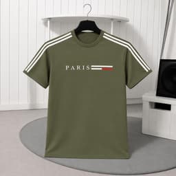 áo thun nam vải dày, Áo Thun Nam PARIS Basic Cotton Co Giãn 4 Chiều Form Chuẩn Hàn Quốc Ao Thun 758 7