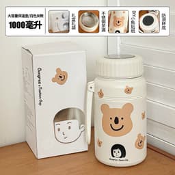 [KH] Bình Giữ Nhiệt Gucgres 1000ml Có Quai Xách, Nắp Vặn Kèm Lõi Lọc Trà, Giữ Nóng Lạnh Lâu, Tiện Lợi 3