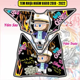 Tem Dán Nhựa Nhám Vario 125-150 2018 - 2022 decal 3lớp chống thấm nước mẫu mới 5