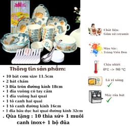 Bộ Bát Đĩa Gốm Sứ Họa Tiết Khủng Long - Quà Tặng Ý Nghĩa cho Bé Yêu Và Gia Đình 2