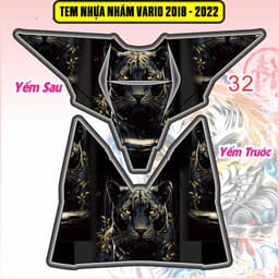 Tem Dán Nhựa Nhám Vario 125-150 2018 - 2022 decal 3lớp chống thấm nước mẫu mới 7