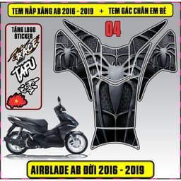 Tem Dán Nắp Xăng + Gác Chân Em Bé Xe AB Đời 2016 - 2019 Decal 3Lớp Mẫu Mới Nhiều Mẫu 3