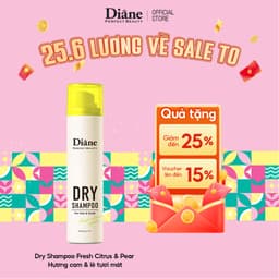 Dầu gội khô Diane Perfect Beauty Dry Shampoo Fresh Citrus & Pear 40g 3