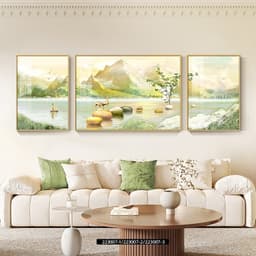 3 bức tranh canvas "Núi rừng chính" chất lượng cao - trang trí nhà cửaTranh trang trí phòng khách,trang trí, tranh tường 2