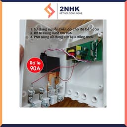 Công tắc khiển từ xa 1 pha (Công suất lớn) 6000W 220V 90A có nút học lệnh, xuyên vật cản 400-1000m không cần lắp khởi 8