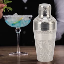 Bình lắc Cocktail KUNHEV, Máy trộn đồ uống khắc phong cách Nhật Bản bằng thép không gỉ, Máy rửa chén chuyên nghiệp Thanh trộn pha chế chống gỉ an toàn 4